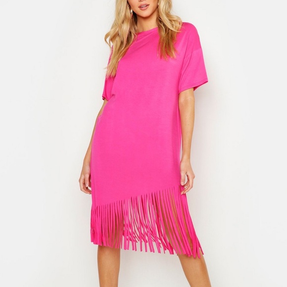 Dresses & Skirts - Tassel Hem T-Shirt Dress